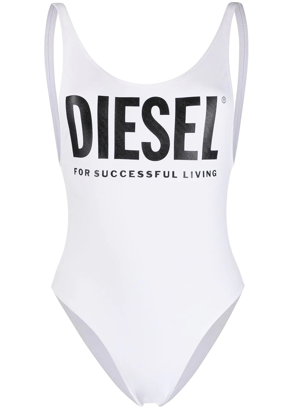 printed logo swimsuit - 1