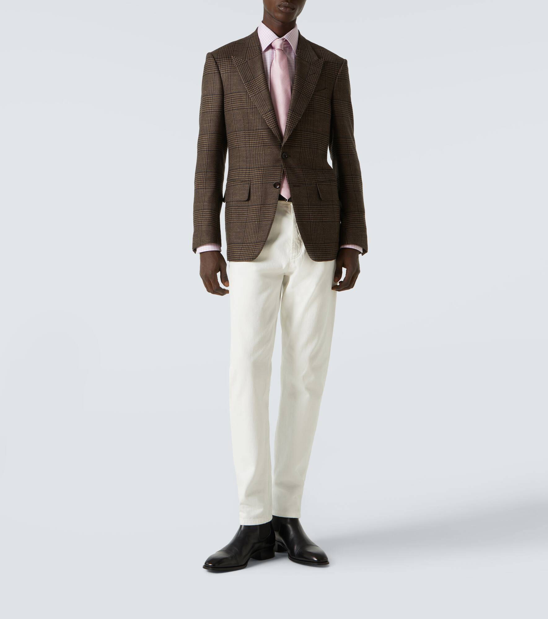 Shelton wool, silk, and linen blazer - 2
