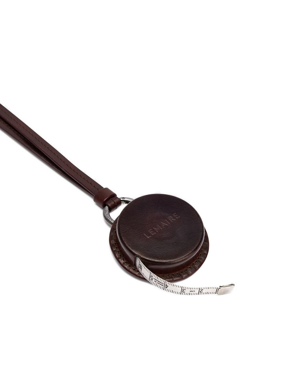 leather round-case necklace - 2