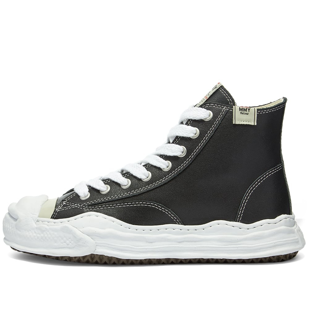 Maison MIHARA YASUHIRO Original Sole Toe Cap Sneaker Hi Leather - 2