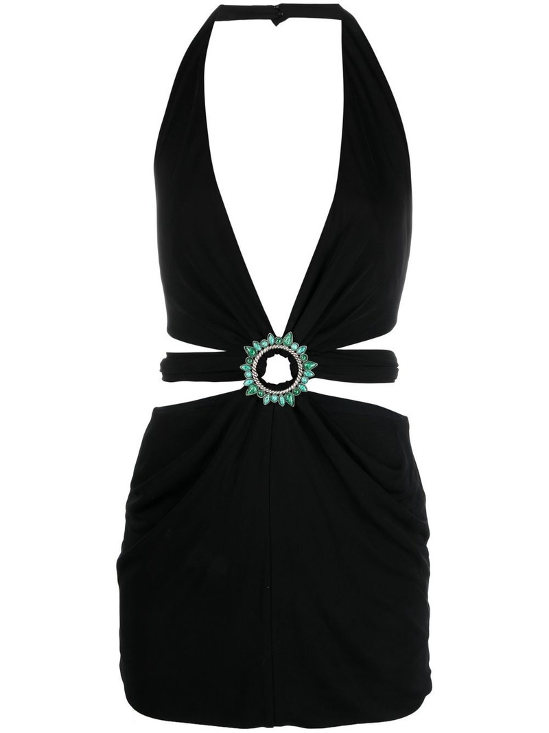 ring-embellished mini dress 1