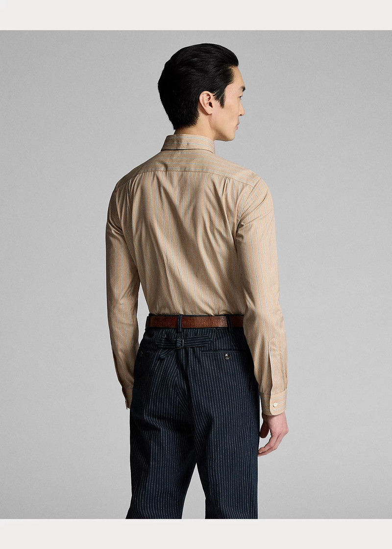 Slim Fit Stripe-Print Woven Shirt 4