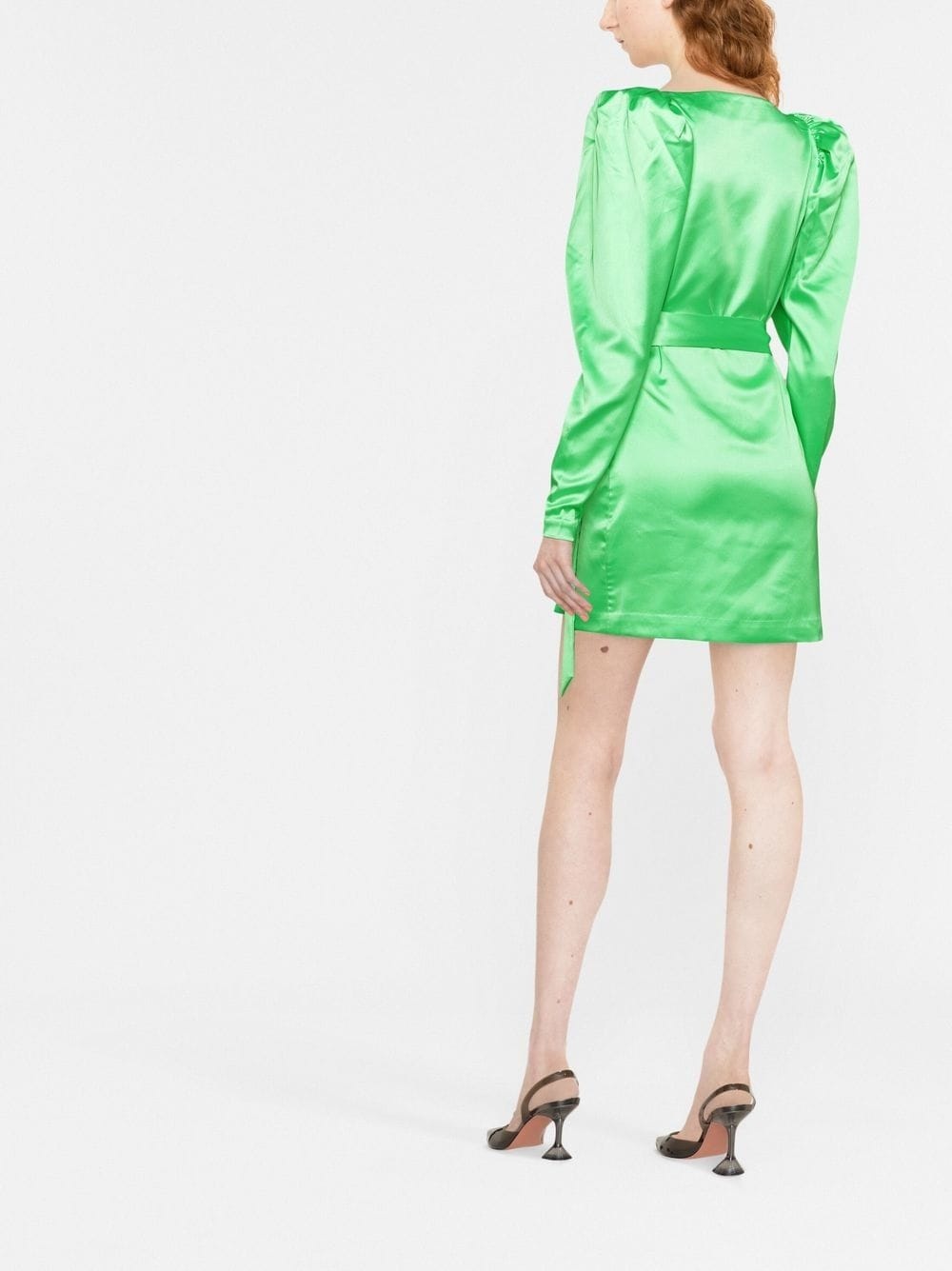 Bridget satin wrap dress - 3