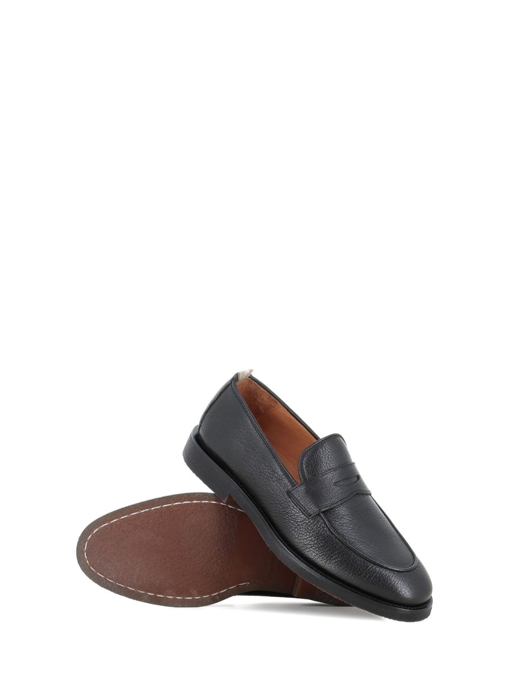 leather penny loafers - 5