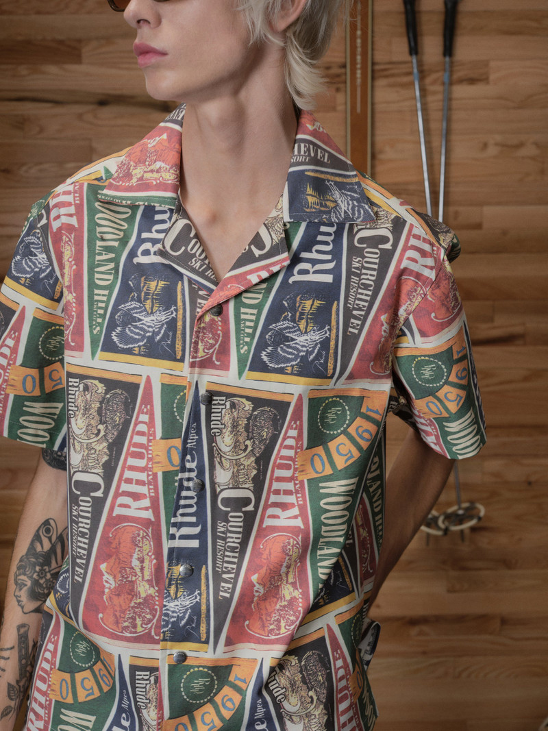 COLLEGIATE FLAG SNAP SHIRT 6