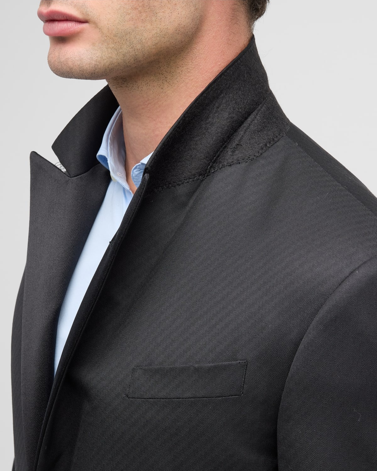 Men's Diagonal Jacquard Dinner Jacket - 7