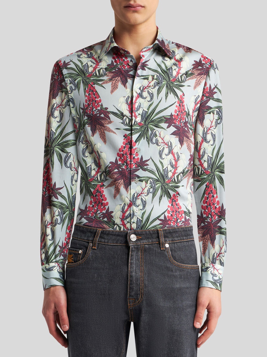 SHIRT WITH FOLIAGE PRINT - 2