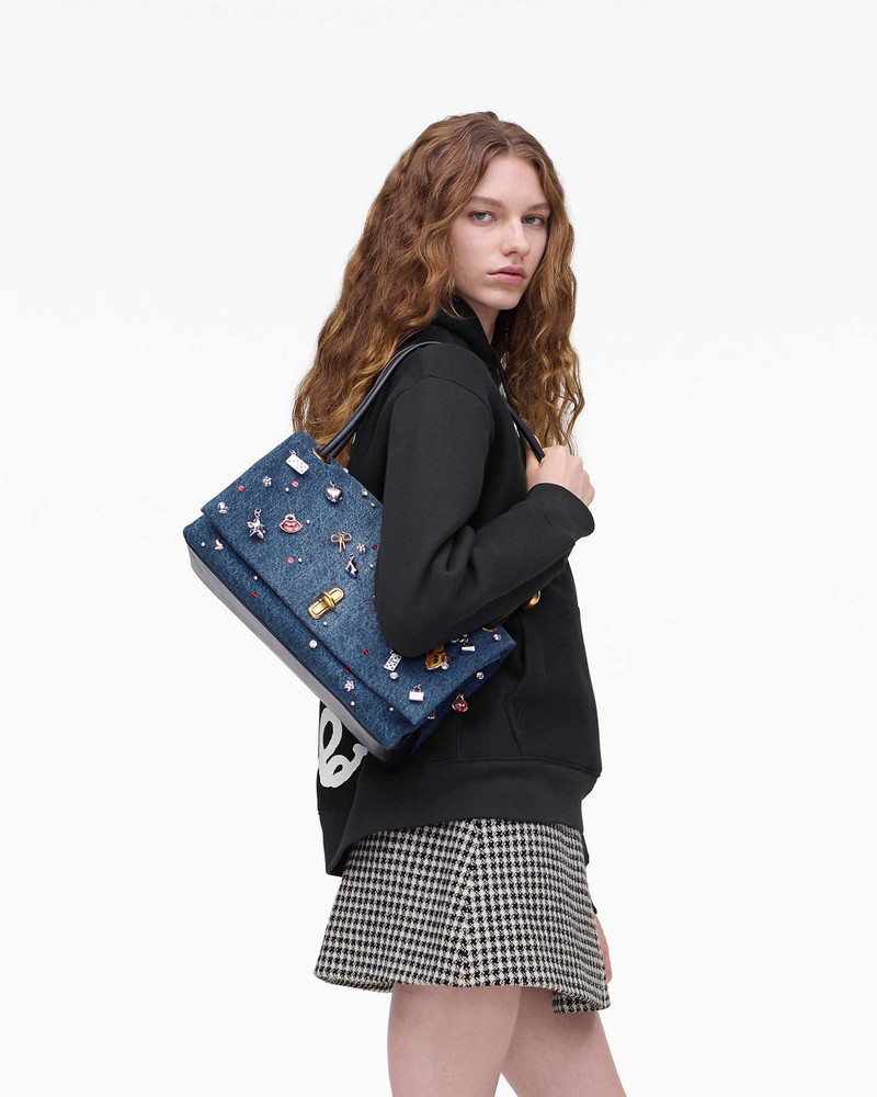 Marc Jacobs THE TRINKET CHARM DENIM LARGE DUAL BAG outlook