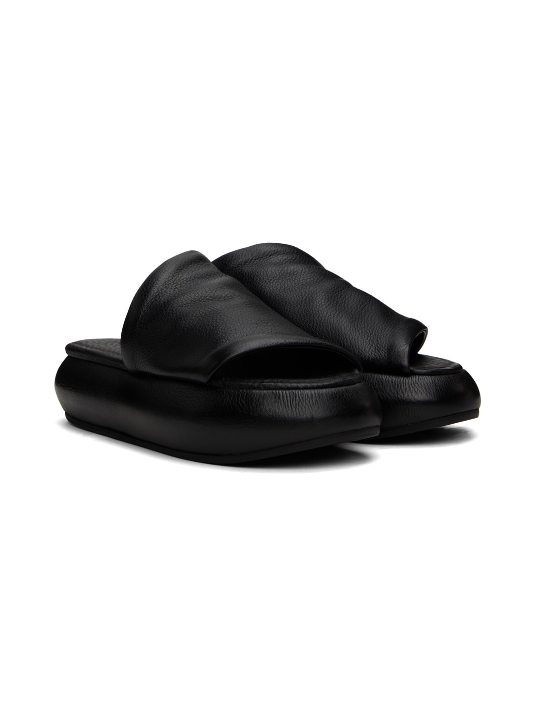Black Ciambellona Sandals - 4