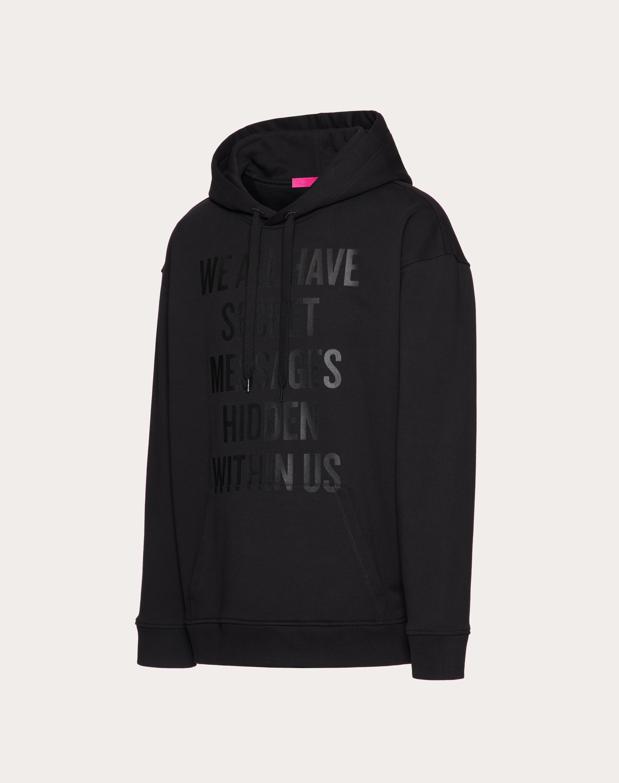 COTTON SWEATSHIRT WITH « WE ALL HAVE SECRET MESSAGES HIDDEN WITHIN US » PRINT BY DOUGLAS COUPLAND - 3