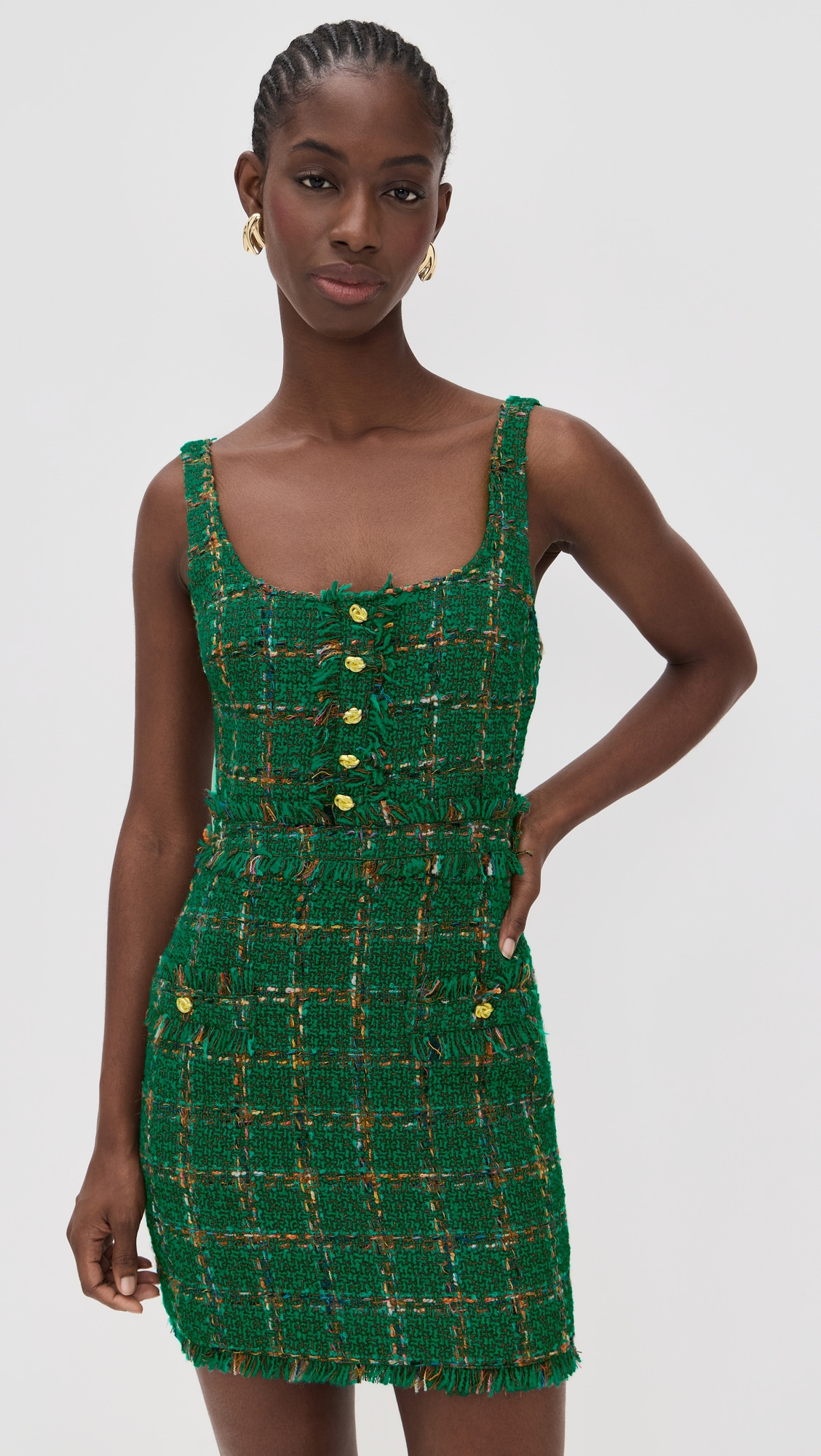 Valli Square Neck Mini Dress - 6