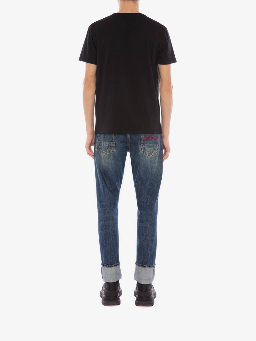 Mcqueen Graffiti T-shirt in Black - 4
