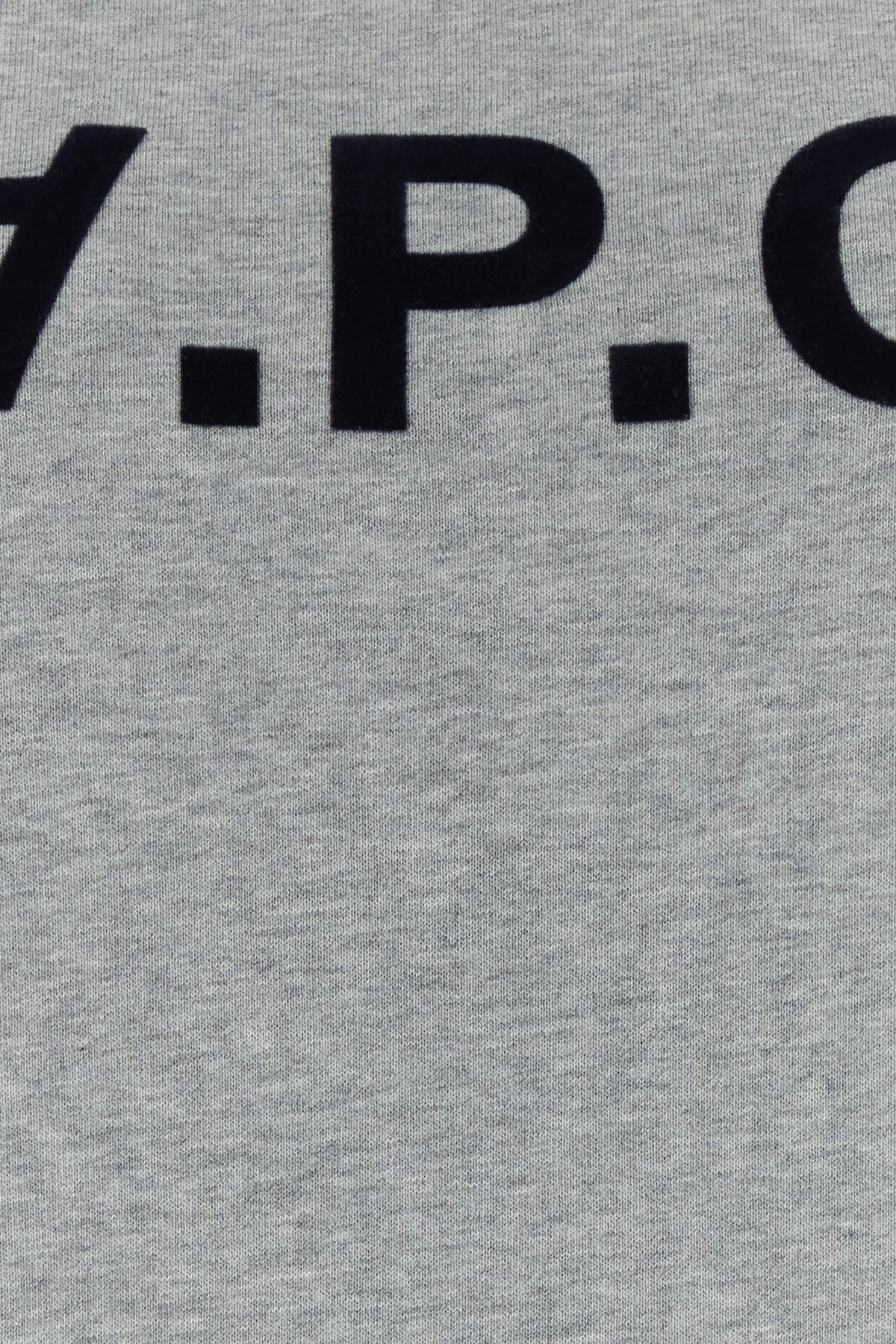 Melange grey cotton sweatshirt - 3