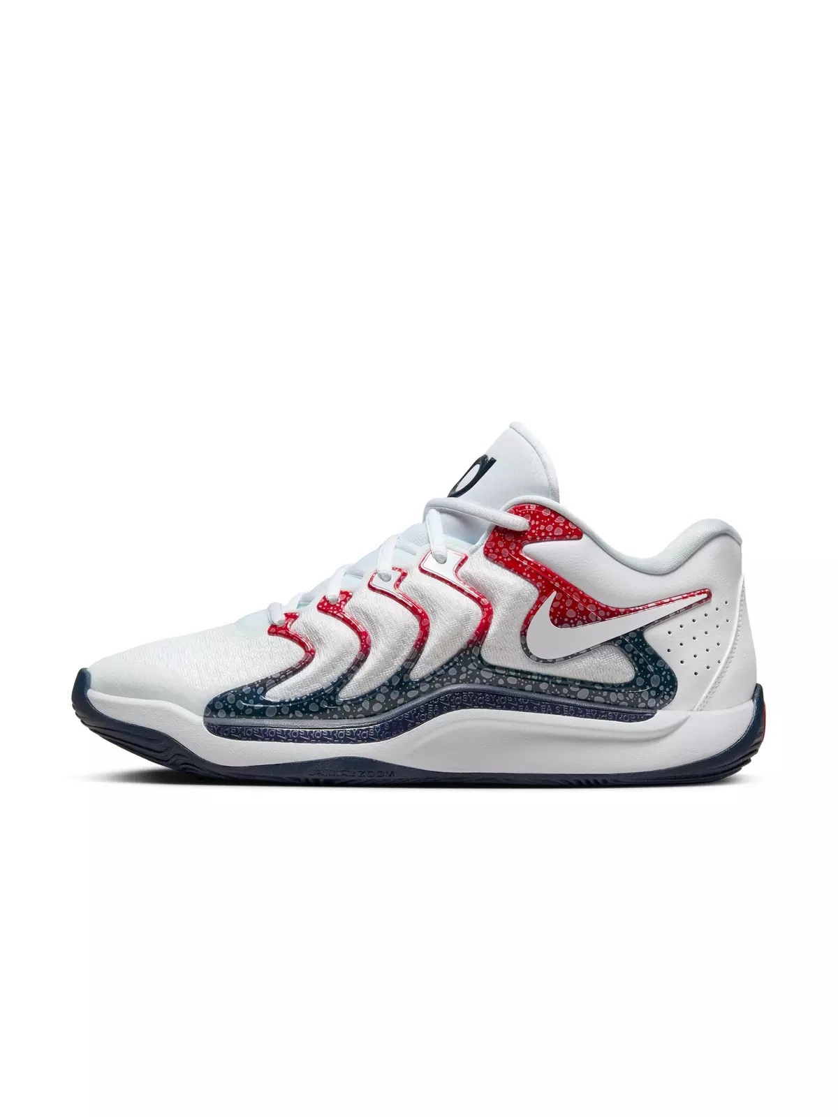 KD17 "White/University Red/Obsidian" Men's Basketball Shoe - 2
