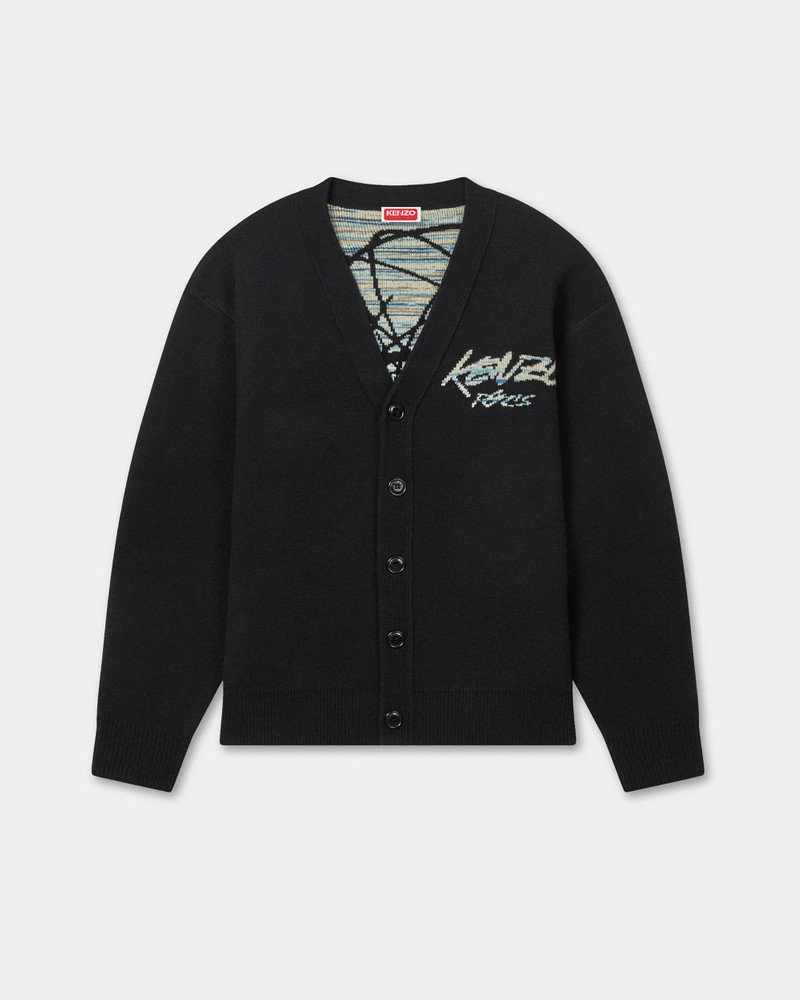 'Kenzo x Futura 2000' genderless cardigan in wool 1