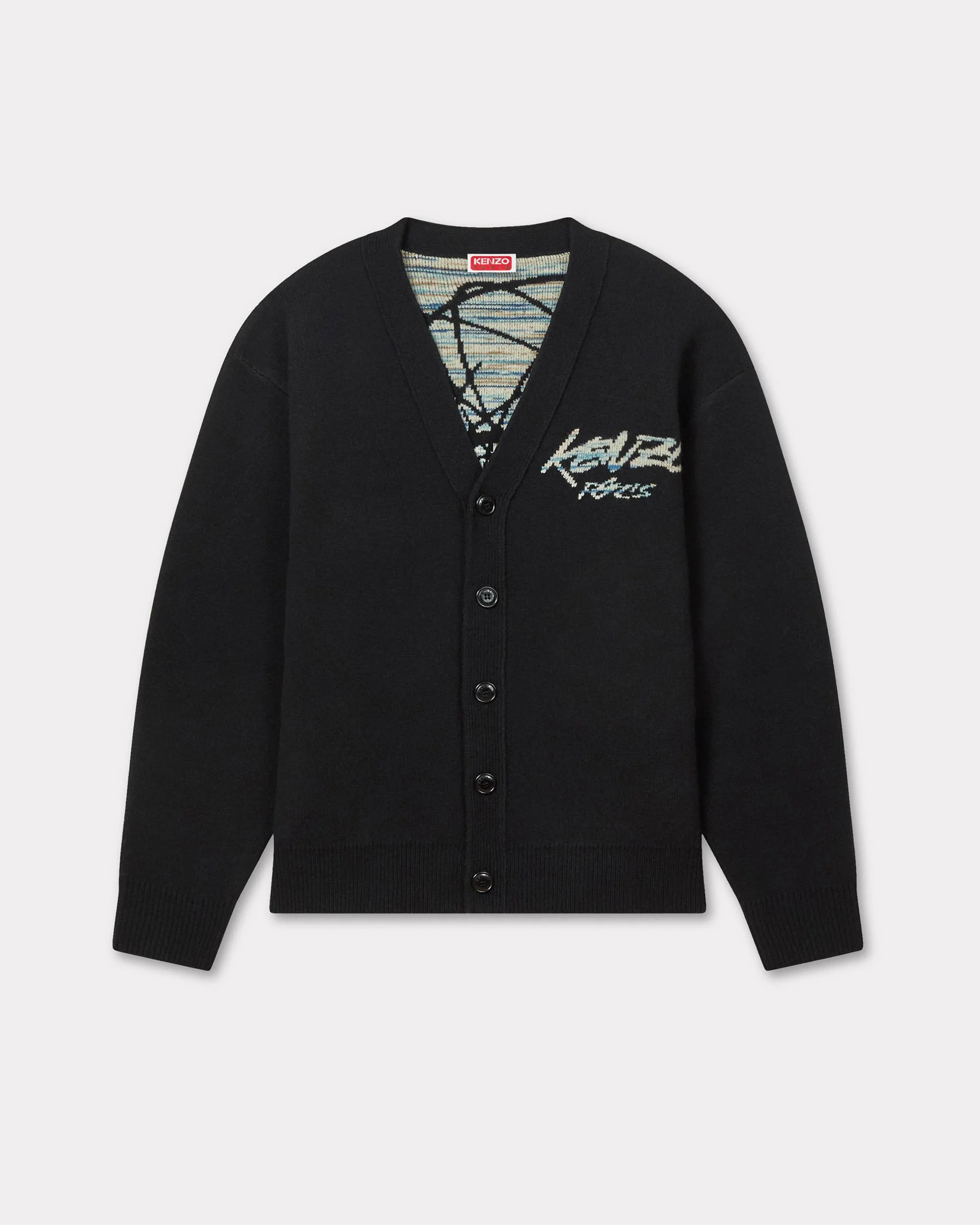 'Kenzo x Futura 2000' genderless cardigan in wool - 1