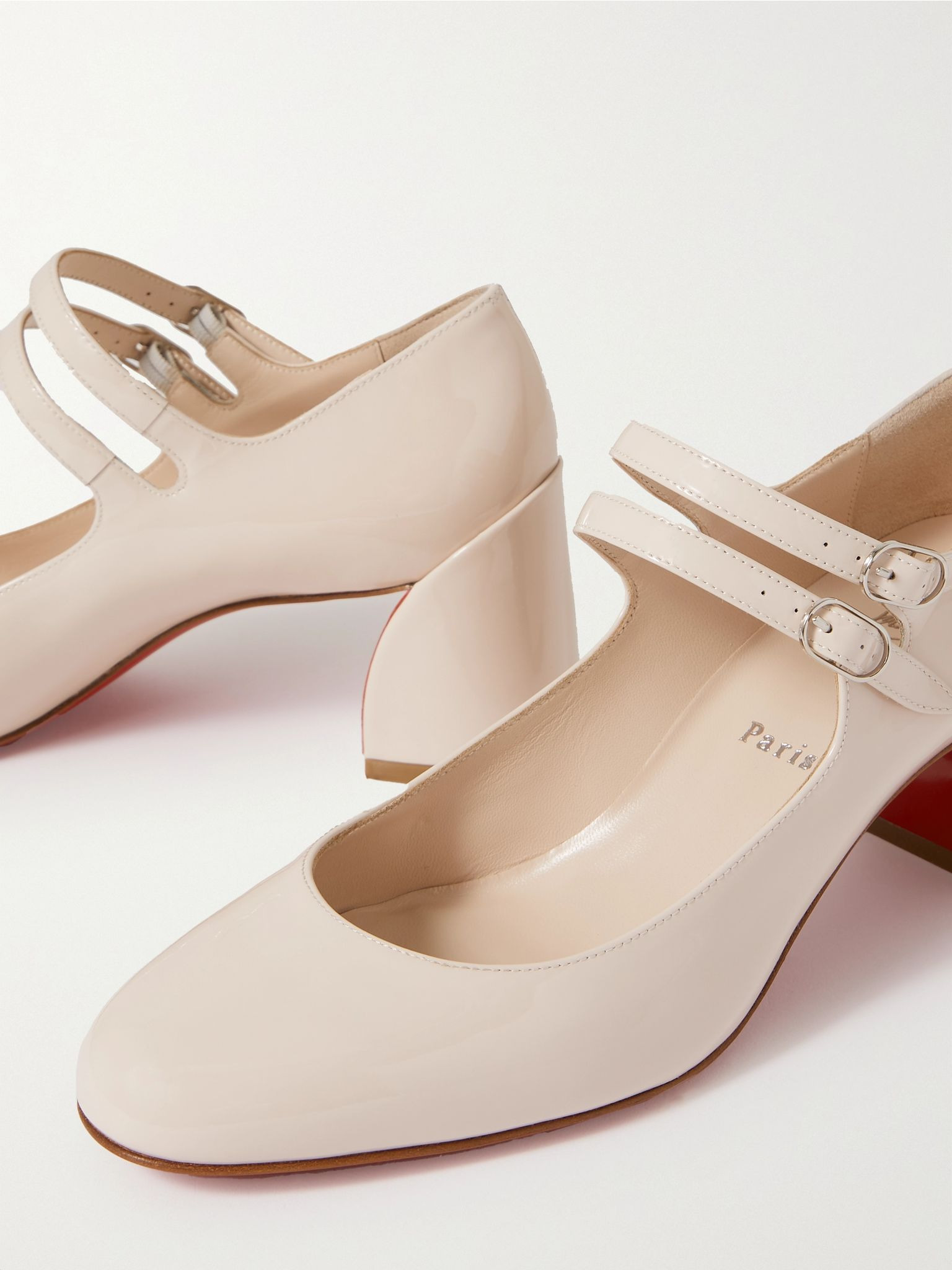 Miss Jane 55 patent-leather pumps Blush - 4