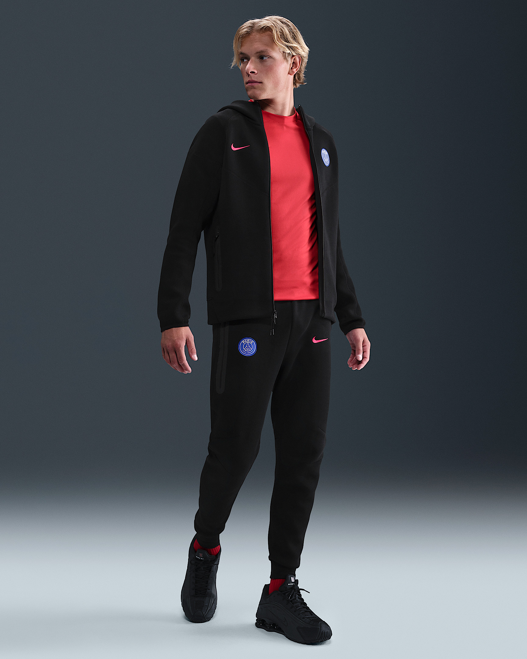Paris Saint-Germain Tech Windrunner Men's Nike Total 90 Soccer Fleece Hoodie - 4