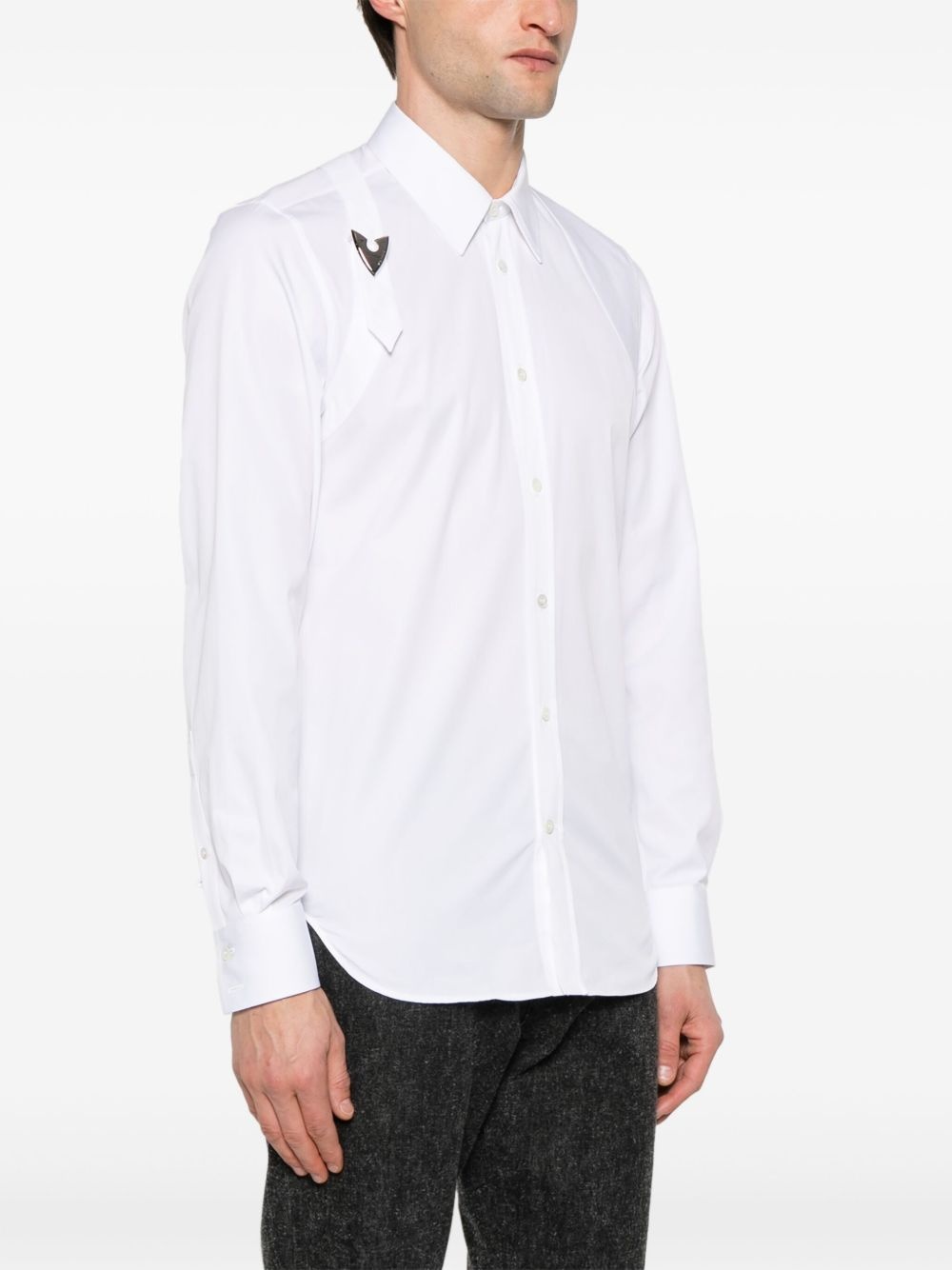 buckle poplin shirt - 3