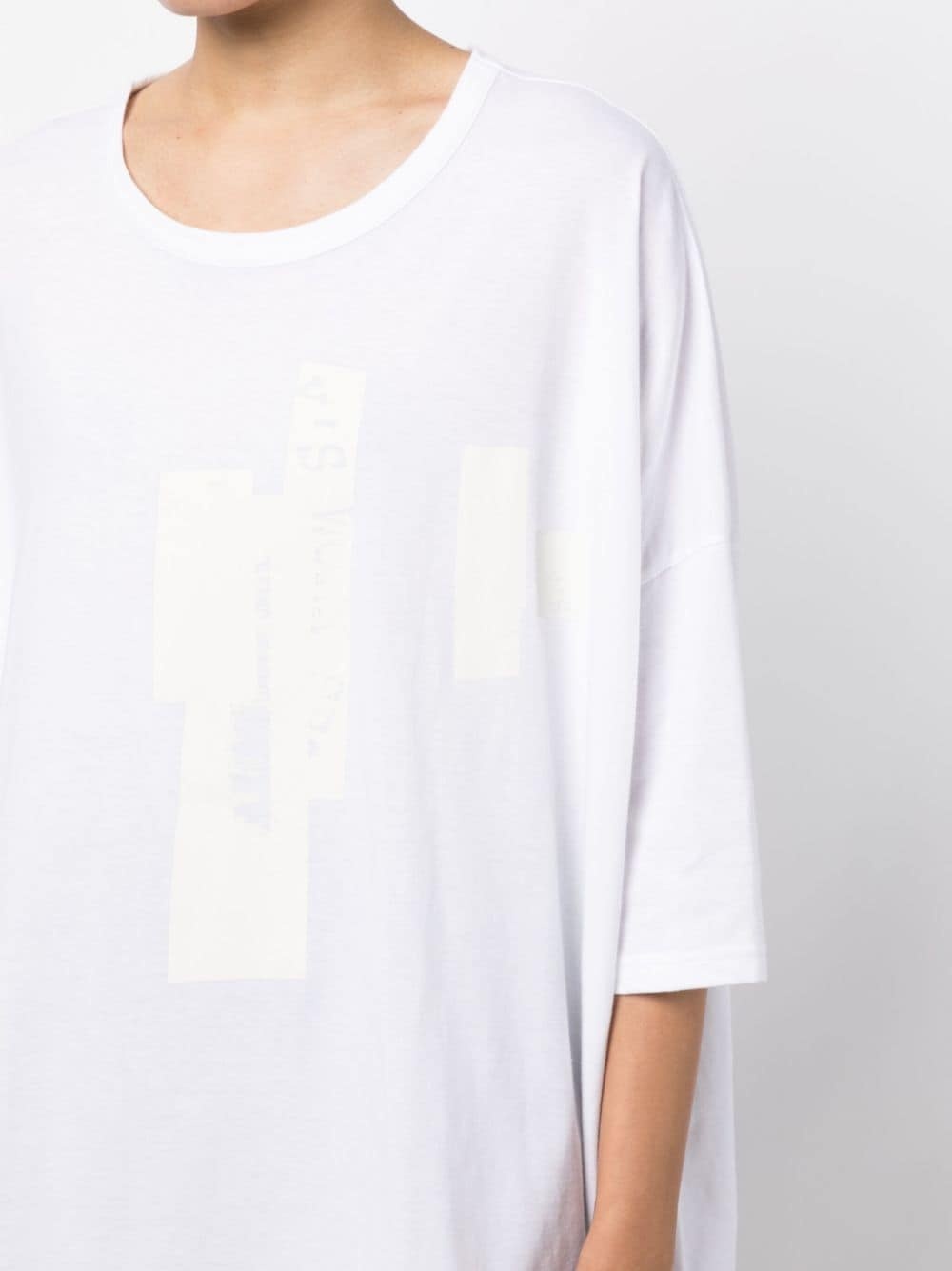 Block-print cotton T-shirt - 5