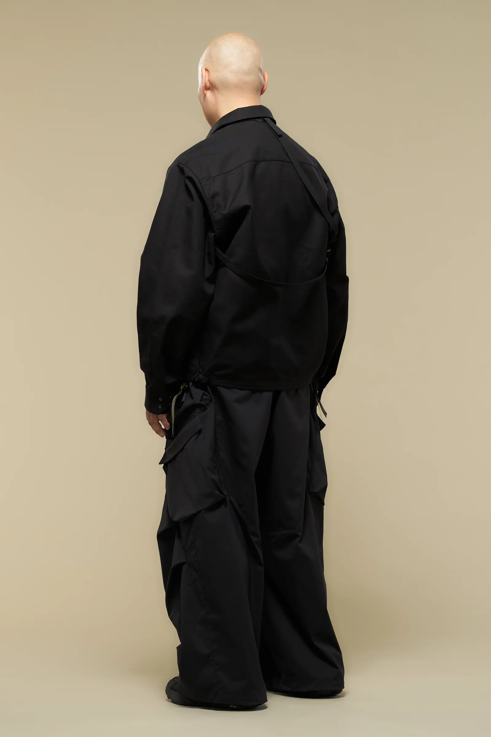 P56A-E Encapsulated Nylon Double Cargo Trouser Black - 9