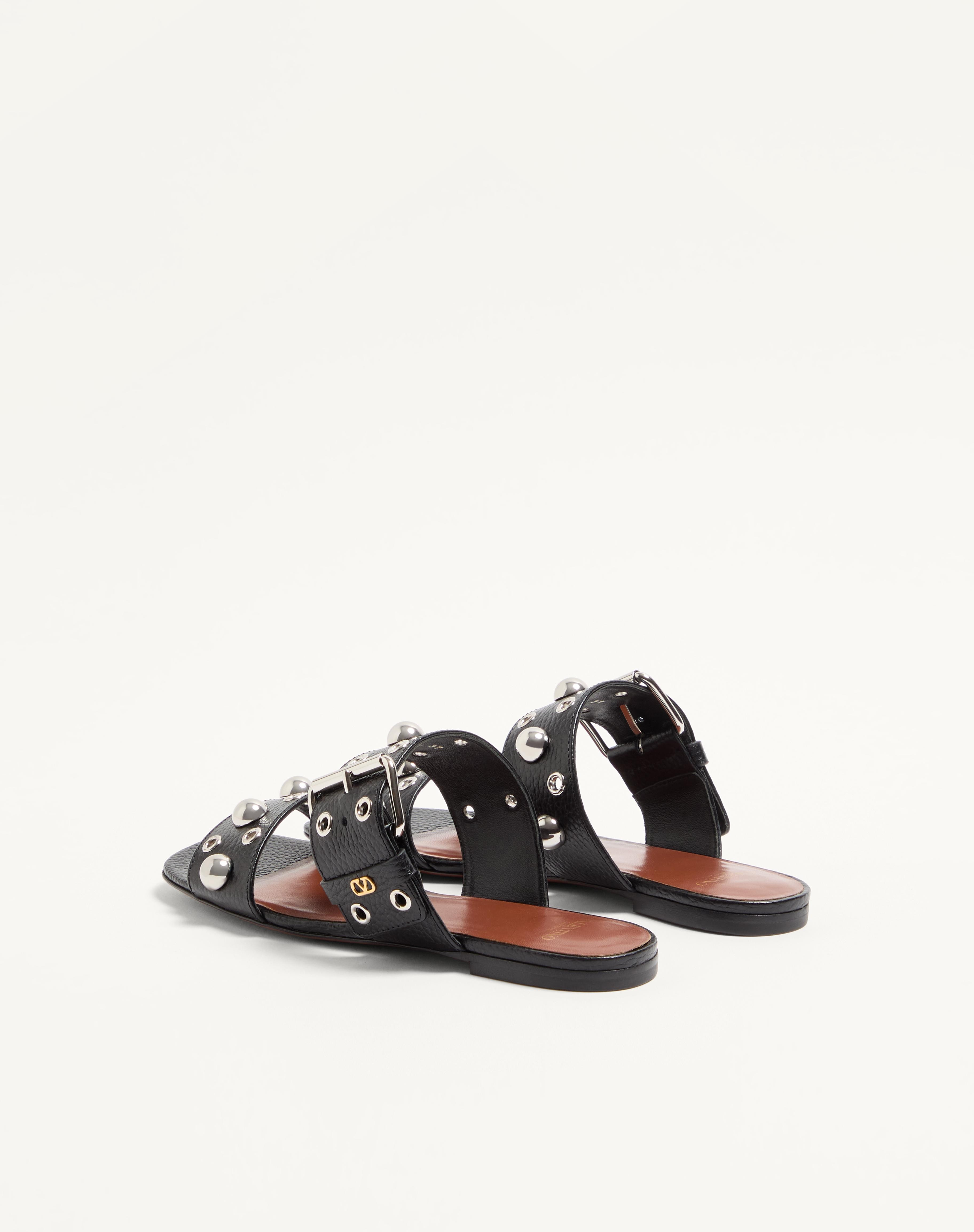 NELLCÔTE SLIDE SANDAL IN GRAINY CALFSKIN - 5