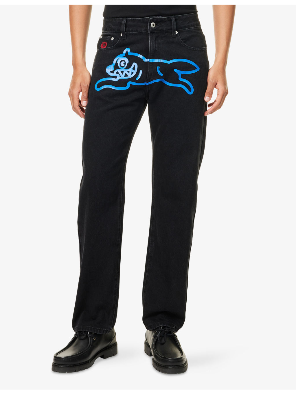 Running Dog Straight-Leg Denim Jeans - 3
