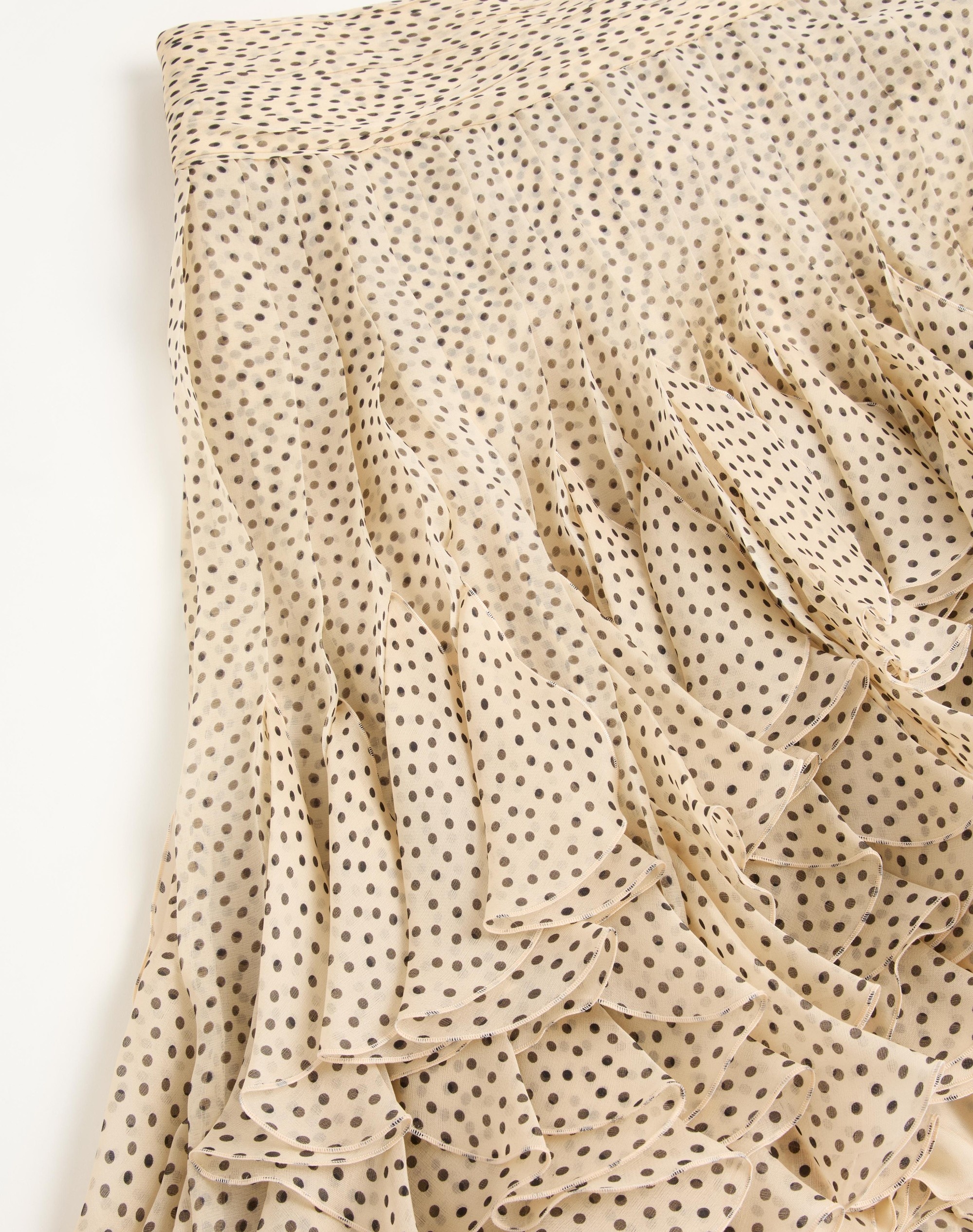 PLUSDEPOIS PRINT CHIFFON SKIRT - 6