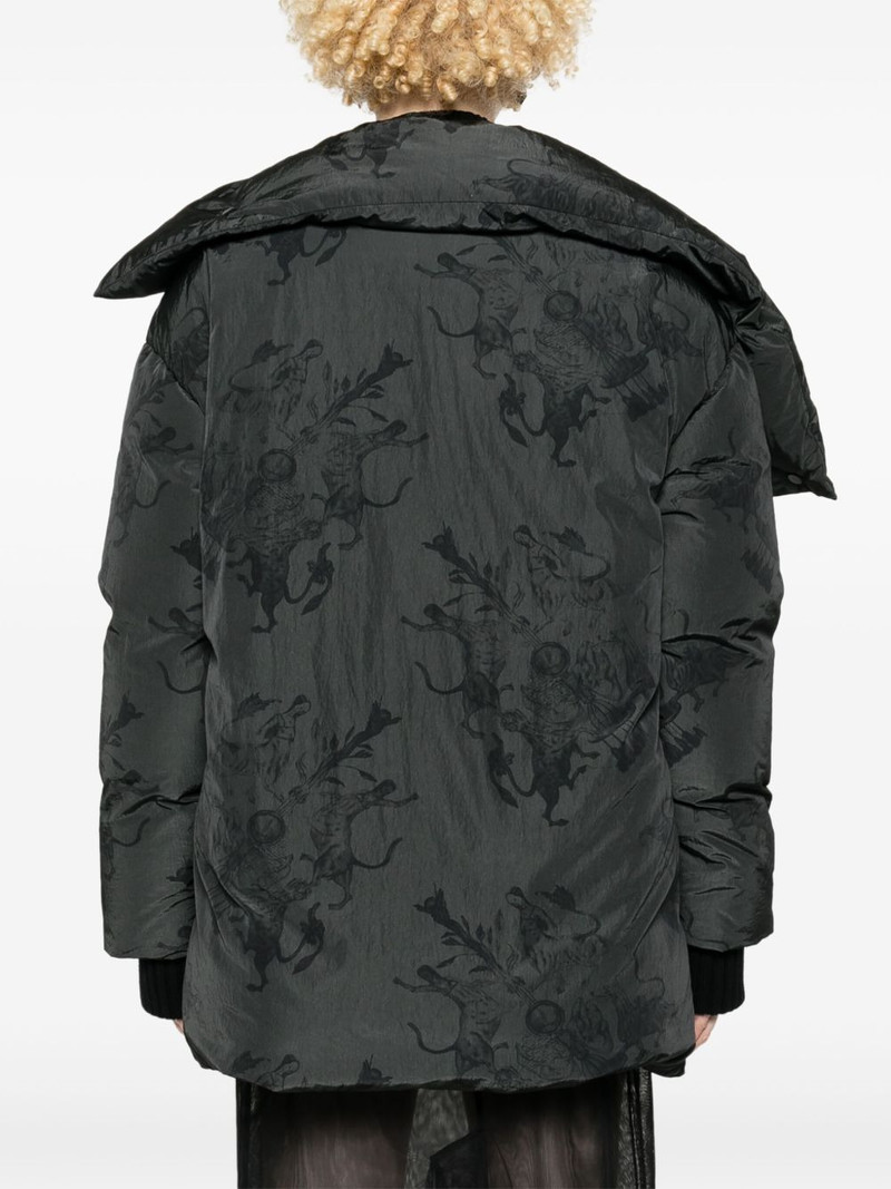 graphic-print coat 4