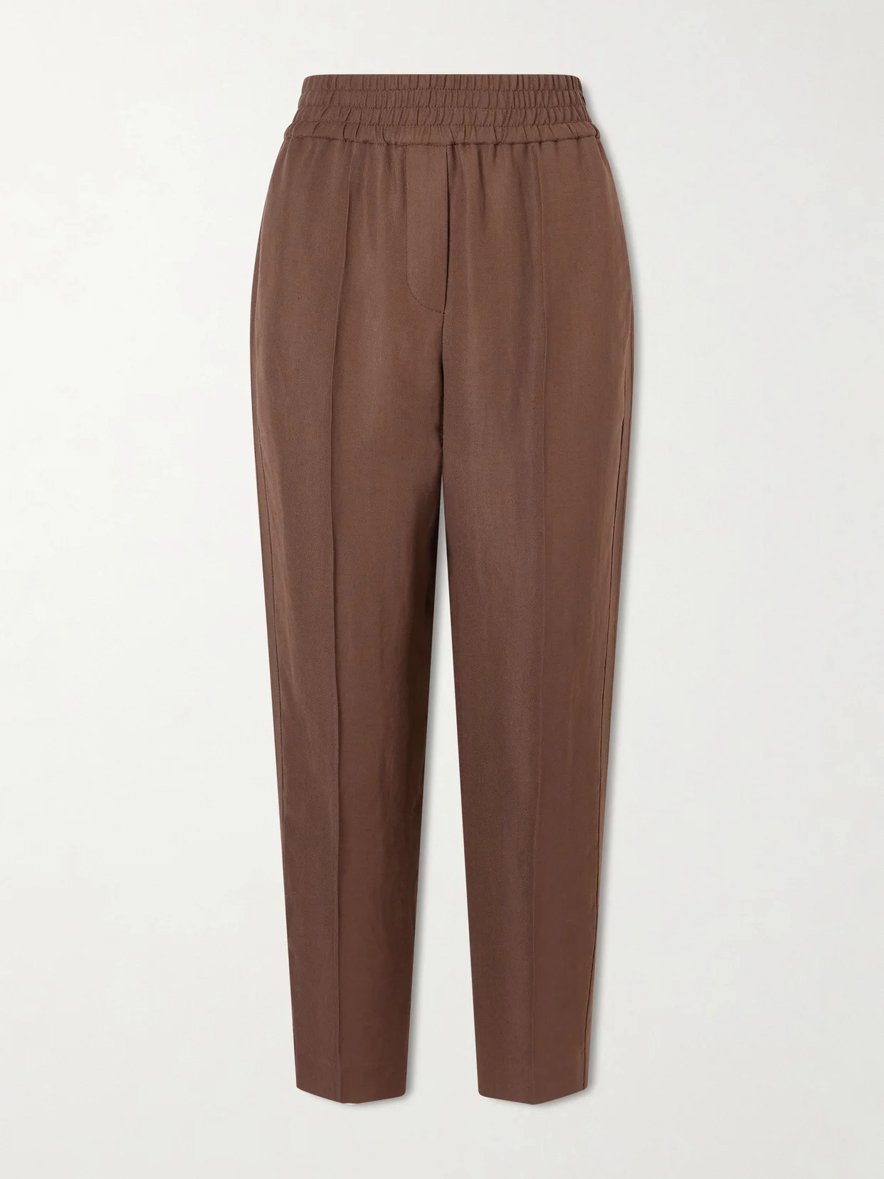 Cropped Woven Tapered Pants - 1