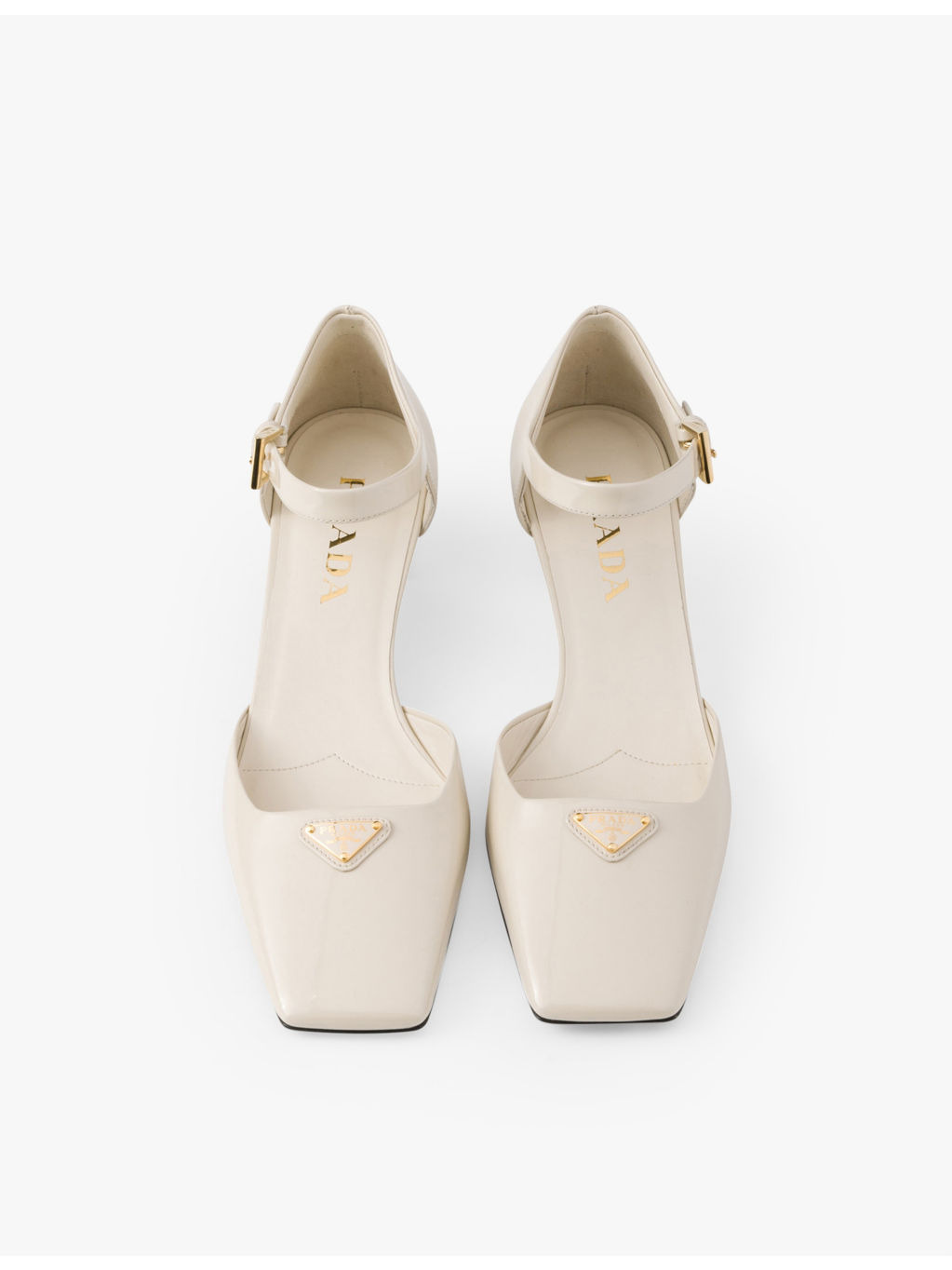 Brand-plaque patent-leather Mary Jane courts - 2
