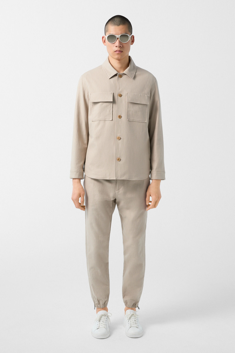 BOGNER Larry shirt jacket in Beige outlook