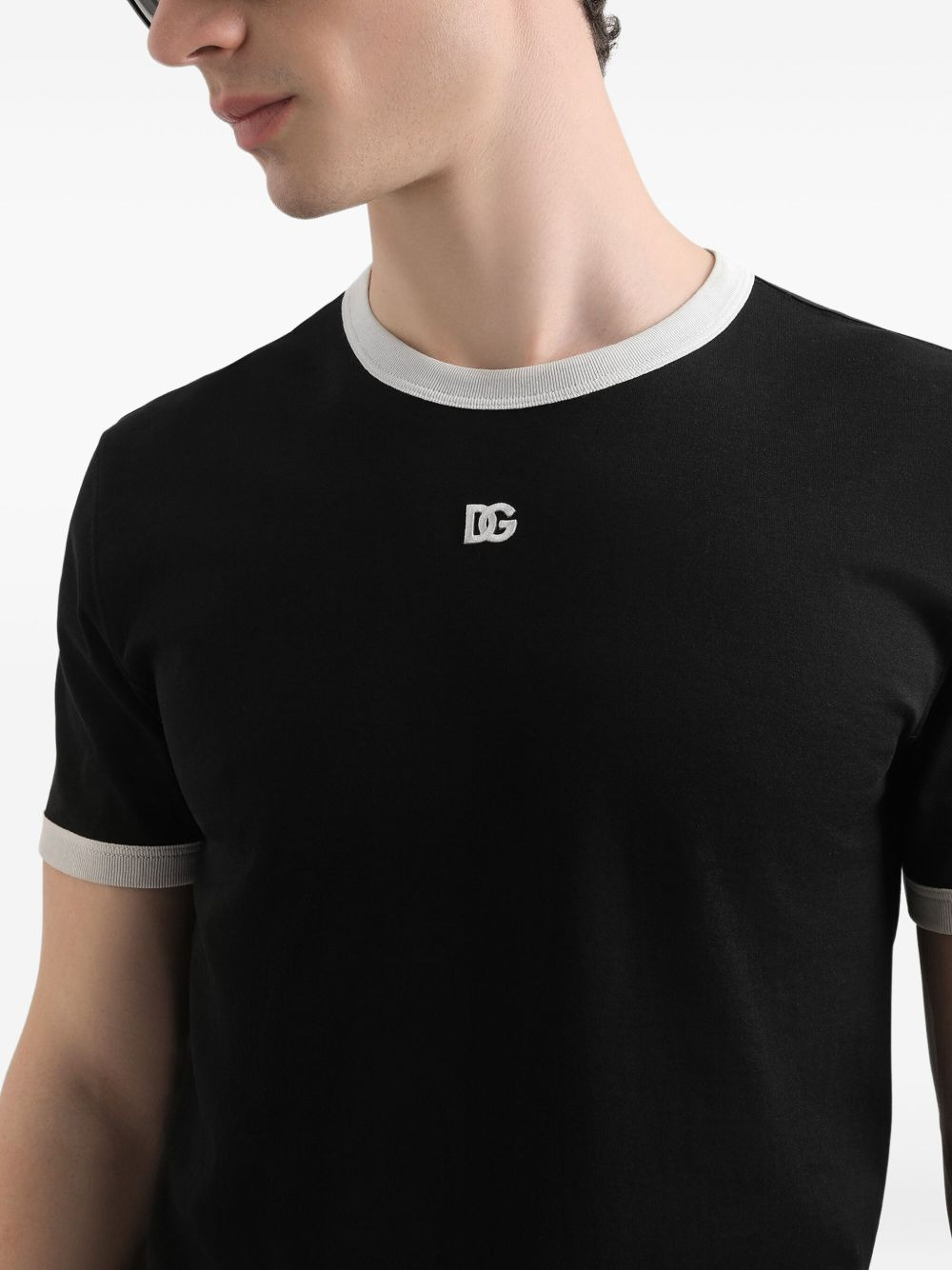 logo-embroidered T-shirt - 4