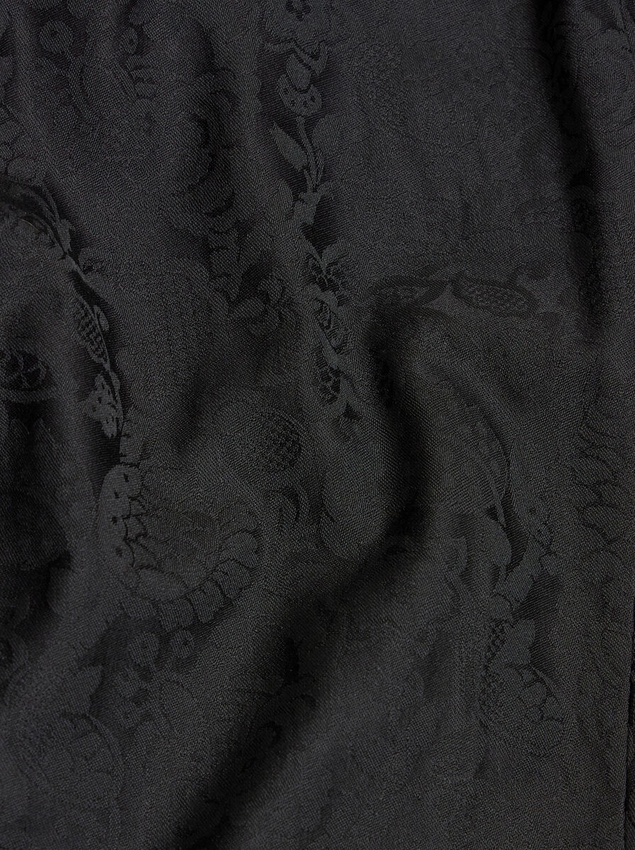FLORAL LEAFY JACQUARD EVENING TROUSERS - 7