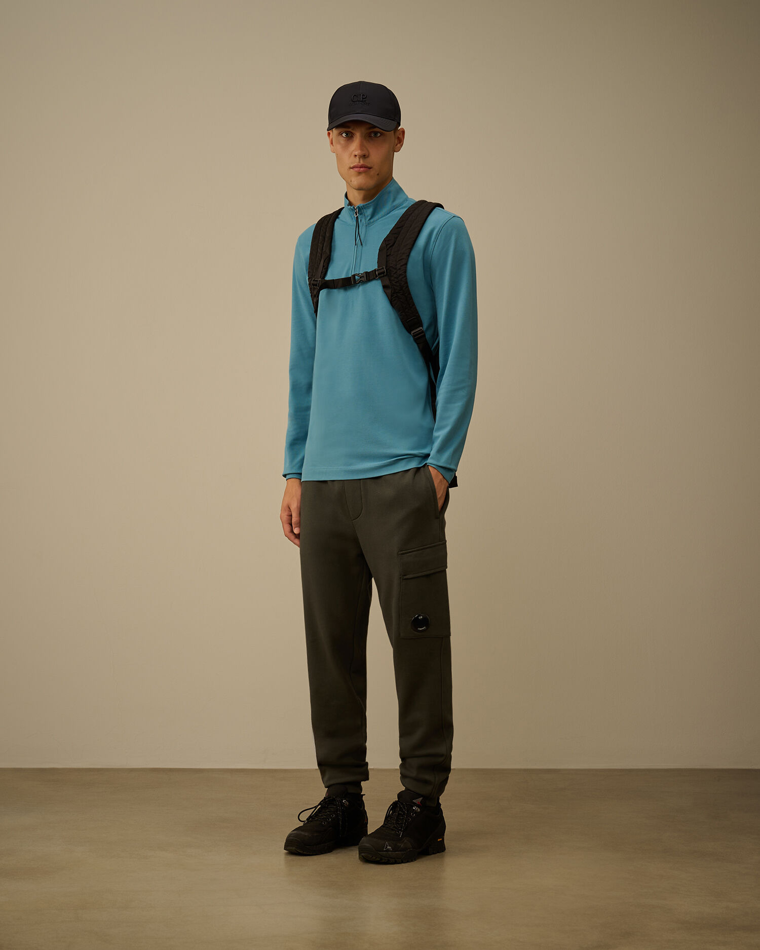 Diagonal Raised Fleece Lens Sweatpants - 2