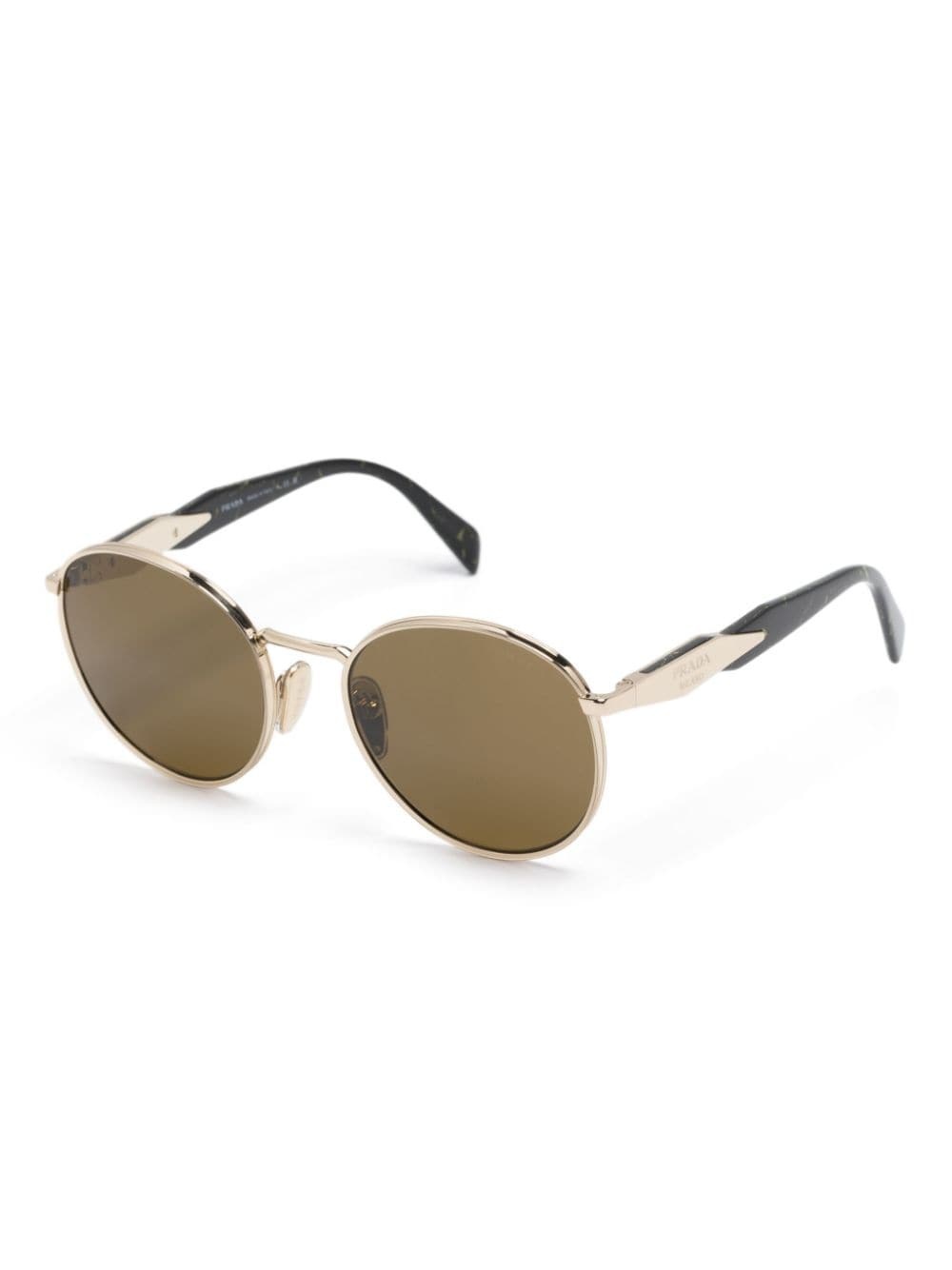 logo-engraved round-frame sunglasses - 2