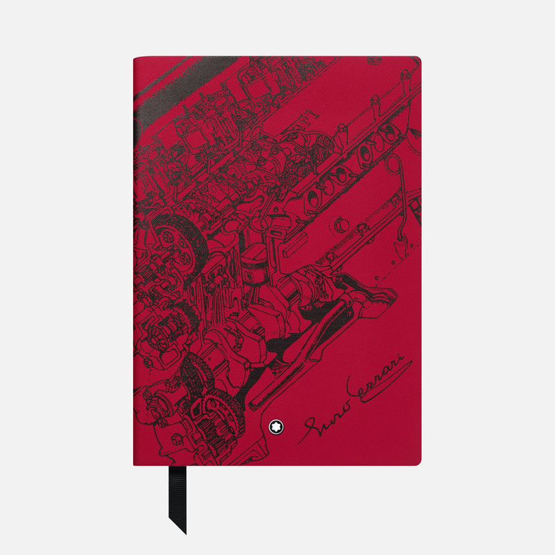 Notebook #146 - Small, Great Characters Enzo Ferrari, Red, Lined 1