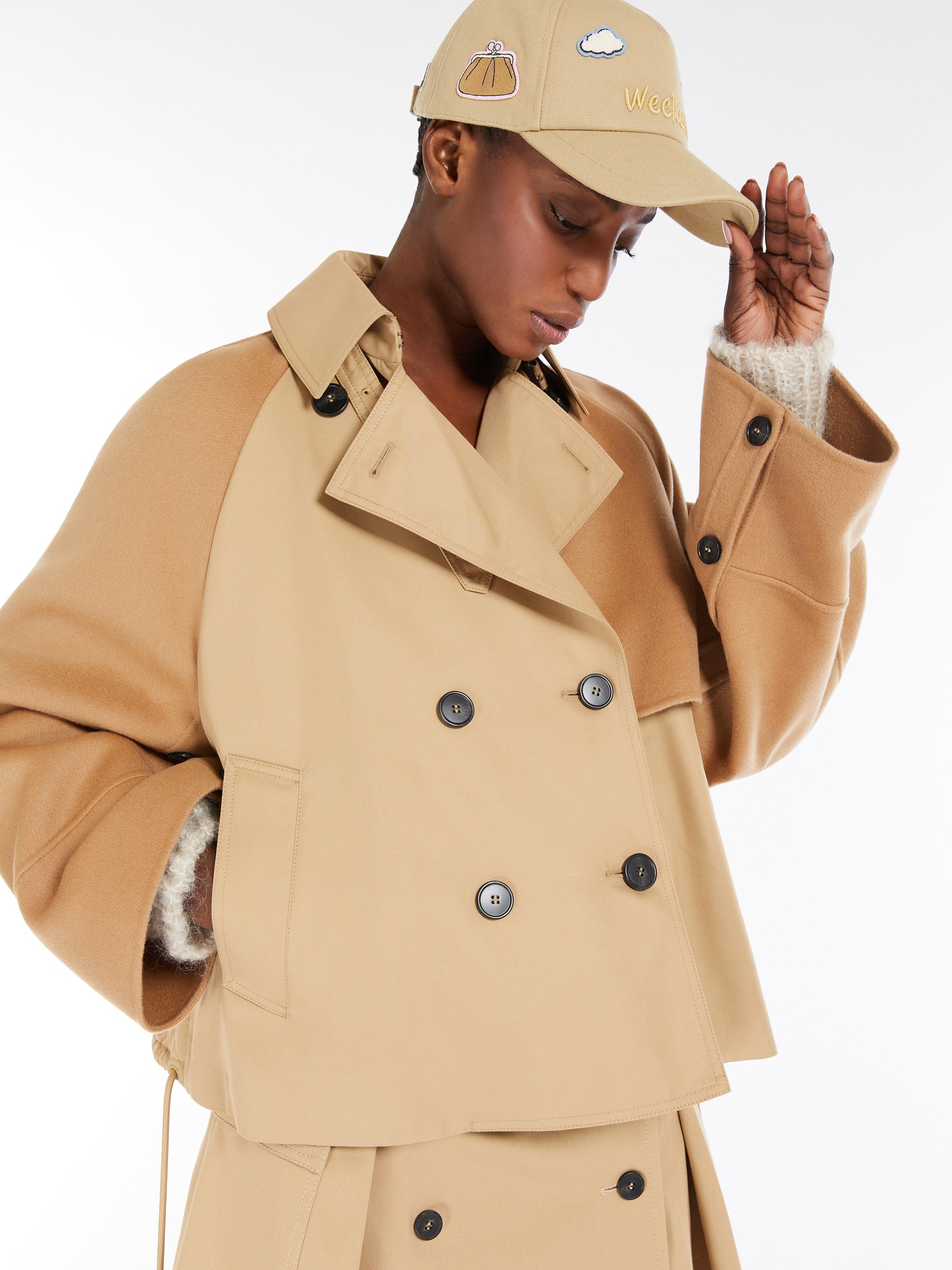 BAZAR Water-repellent gabardine double-breasted trench coat - 5