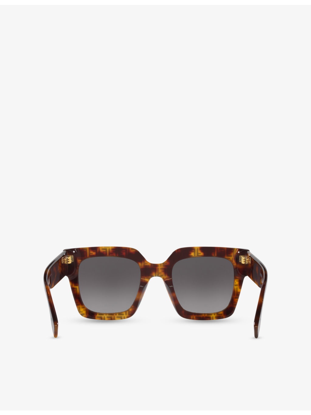 FE40101I Fendi Roma Square-Frame Tortoiseshell Acetate Sunglasses - 3