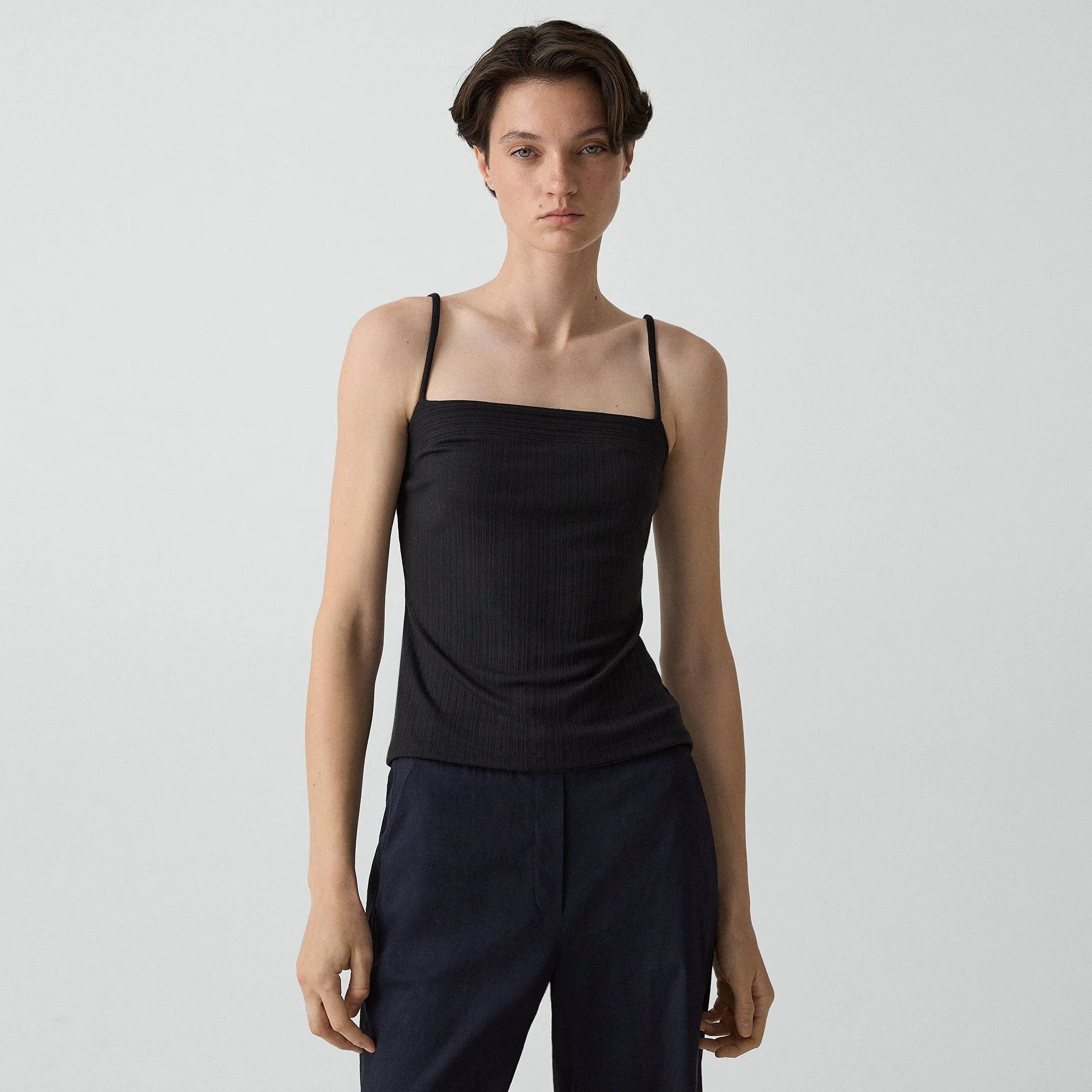 Camisole Tank Top in Stretch Rib - 1