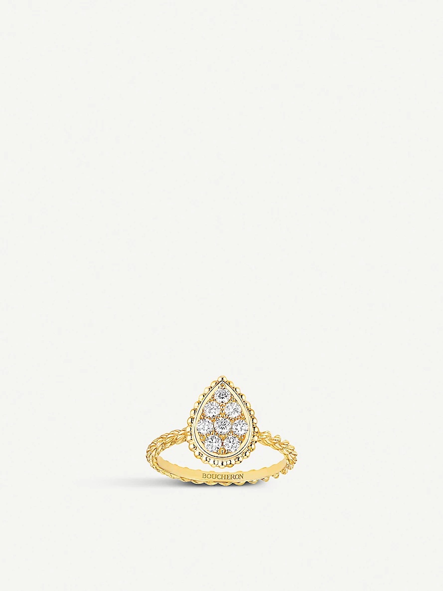 Serpent Bohème 18ct yellow-gold and 0.15ct diamond ring - 1