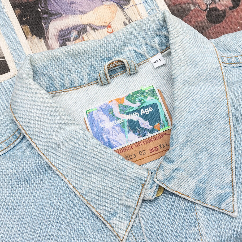 PORTRAIT DENIM JACKET - MULTI - 3