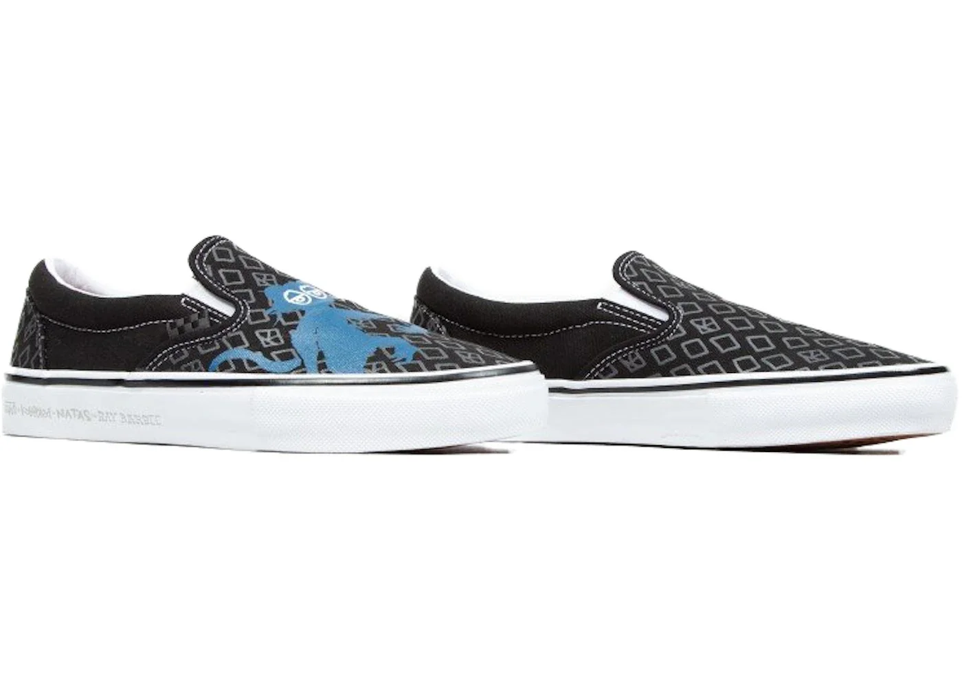 Vans Classic Slip-On Krooked By Natas For Ray Black - 1
