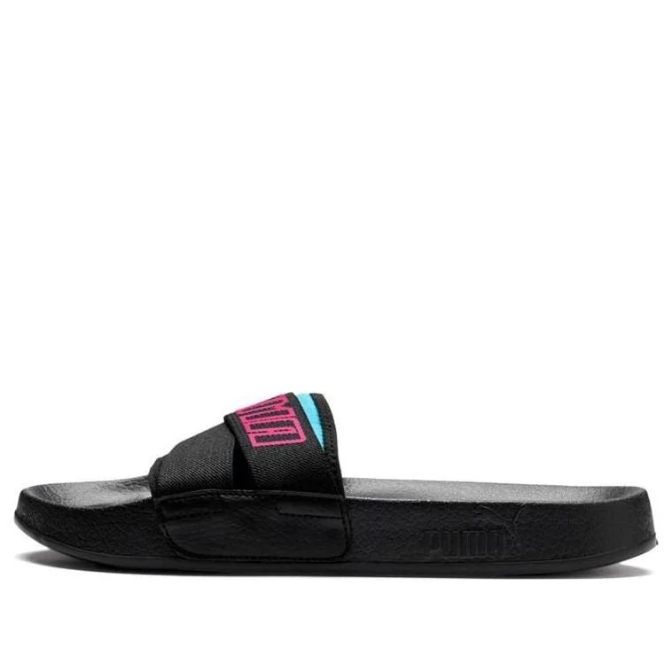 (WMNS) PUMA Leadcat Trailblazer Slide Black/Pink 369418-01 - 1