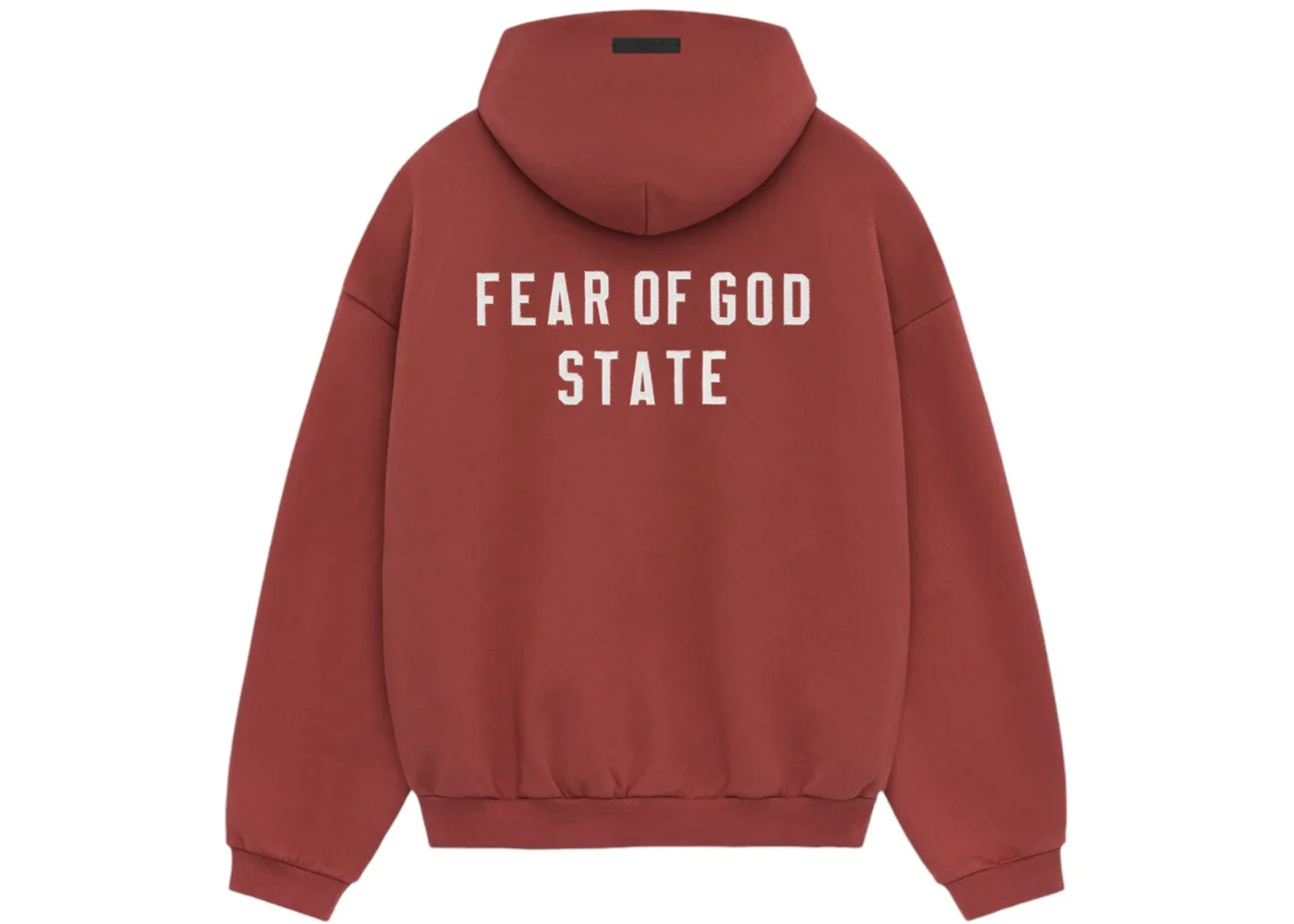 Fear of God Essentials Heavy Fleece Fullzip Hoodie Crimson - 1