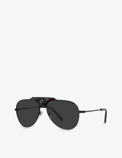 BVLGARI BV5061Q pilot-frame metal sunglasses outlook