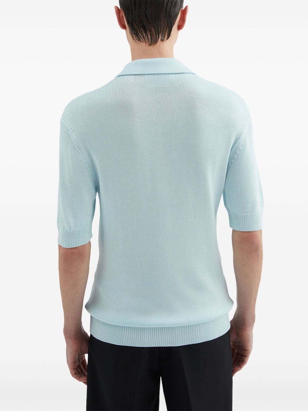 knitted polo shirt - 3
