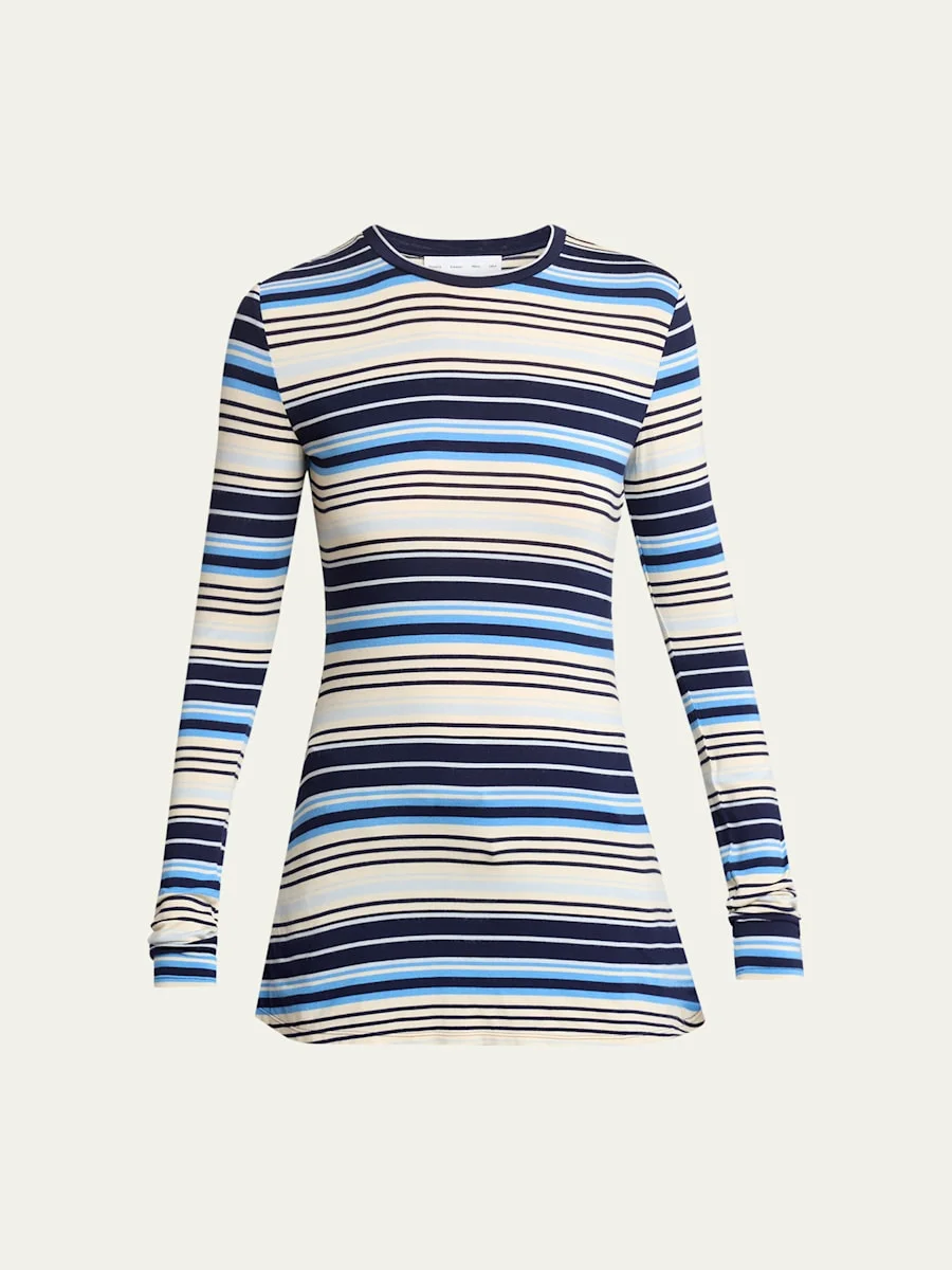 Mae Top In Striped Jersey - 1