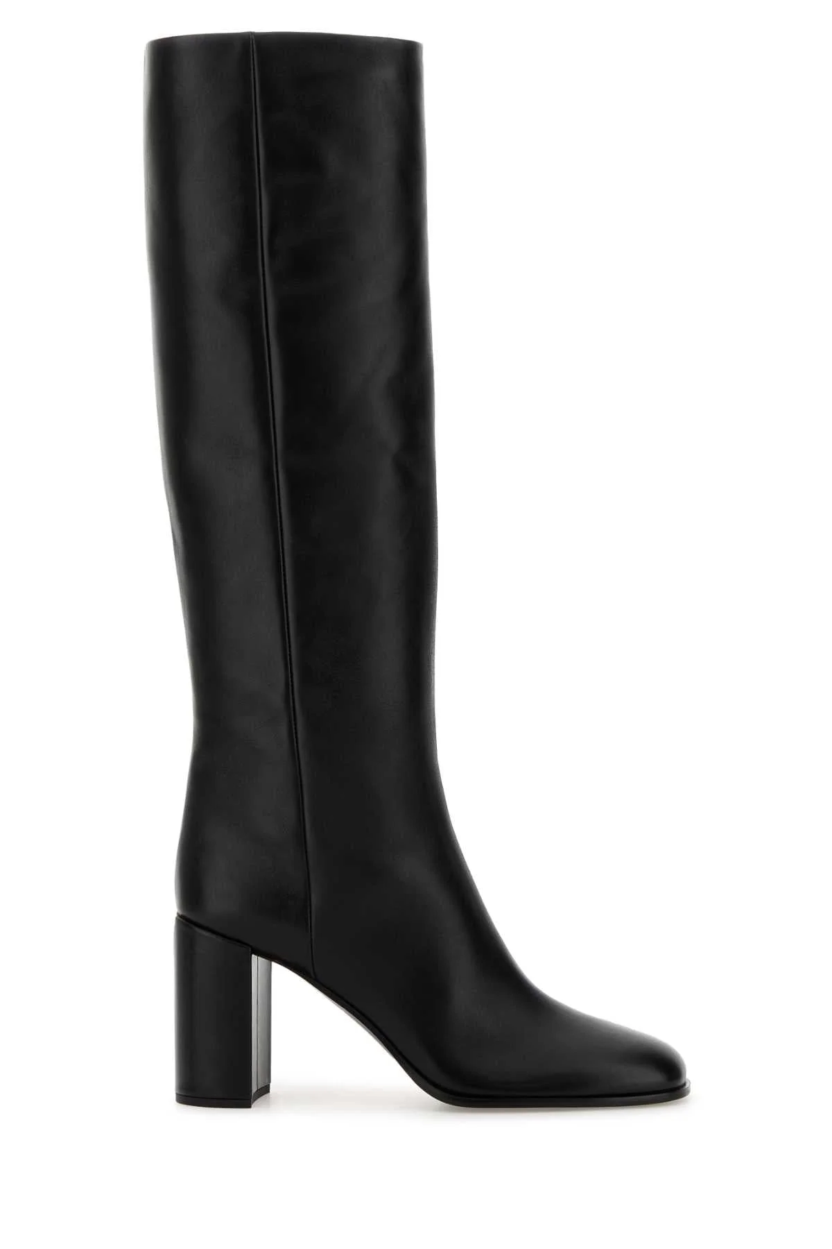 Prada Women Black Leather Boots - 1
