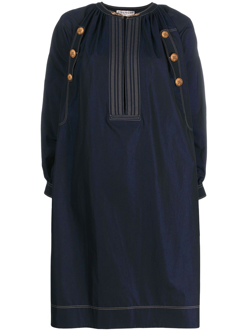 button details poplin dress 1